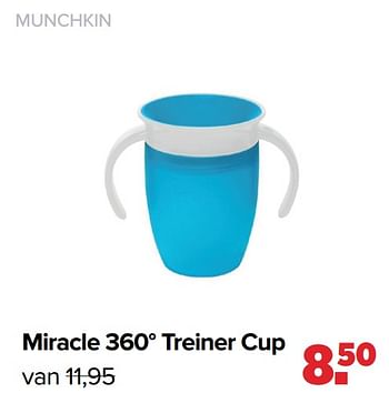 Aanbiedingen Munchkin miracle 360° treiner cup - Munchkin - Geldig van 28/03/2022 tot 23/04/2022 bij Baby-Dump
