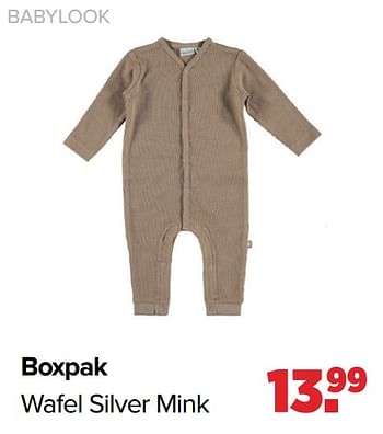 Aanbiedingen Babylook boxpak wafel silver mink - Baby look - Geldig van 28/03/2022 tot 23/04/2022 bij Baby-Dump