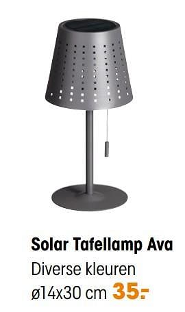 Aanbiedingen Solar tafellamp ava - Huismerk - Kwantum - Geldig van 11/04/2022 tot 24/04/2022 bij Kwantum