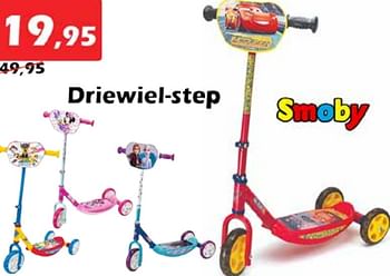 Aanbiedingen Driewiel-step - Smoby - Geldig van 31/03/2022 tot 24/04/2022 bij Itek