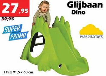 Aanbiedingen Glijbaan dino - Paradiso Toys - Geldig van 31/03/2022 tot 24/04/2022 bij Itek