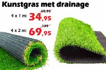 Aanbiedingen Kunstgras met drainage - Huismerk - Itek - Geldig van 31/03/2022 tot 24/04/2022 bij Itek