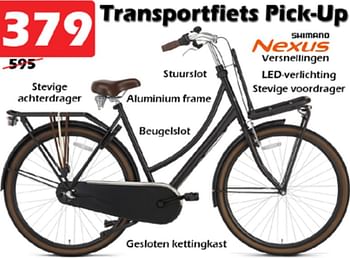 Aanbiedingen Transportfiets pick-up - Huismerk - Itek - Geldig van 31/03/2022 tot 24/04/2022 bij Itek