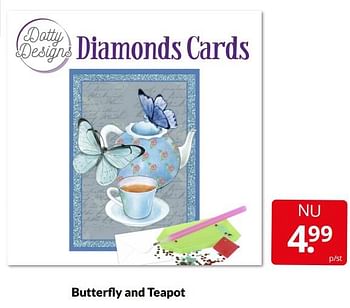 Aanbiedingen Butterfly and teapot - Huismerk - Boekenvoordeel - Geldig van 09/04/2022 tot 17/04/2022 bij Boekenvoordeel