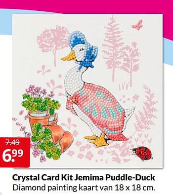 Aanbiedingen Crystal card kit jemima puddle-duck - Huismerk - Boekenvoordeel - Geldig van 09/04/2022 tot 17/04/2022 bij Boekenvoordeel