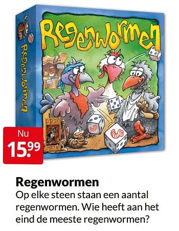 Aanbiedingen Regenwormen - 999games - Geldig van 09/04/2022 tot 17/04/2022 bij Boekenvoordeel