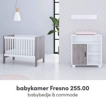 Aanbiedingen Babykamer fresno - Huismerk - Baby &amp; Tiener Megastore - Geldig van 10/04/2022 tot 16/04/2022 bij Baby & Tiener Megastore