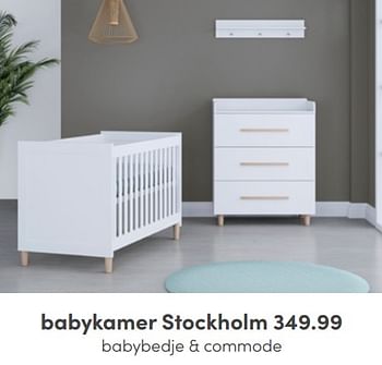 Aanbiedingen Babykamer stockholm - Huismerk - Baby &amp; Tiener Megastore - Geldig van 10/04/2022 tot 16/04/2022 bij Baby & Tiener Megastore