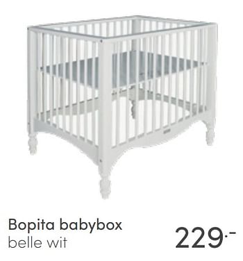 Aanbiedingen Bopita babybox belle wit - Bopita - Geldig van 10/04/2022 tot 16/04/2022 bij Baby & Tiener Megastore