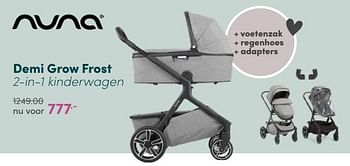 Aanbiedingen Demi grow frost 2-in-1 kinderwagen - Nuna - Geldig van 10/04/2022 tot 16/04/2022 bij Baby & Tiener Megastore