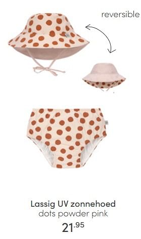 Aanbiedingen Lassig uv zonnehoed dots powder pink - Lassig - Geldig van 10/04/2022 tot 16/04/2022 bij Baby & Tiener Megastore