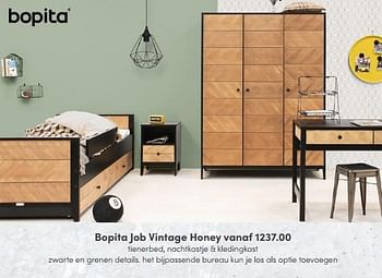 Aanbiedingen Bopita job vintage honey - Bopita - Geldig van 10/04/2022 tot 16/04/2022 bij Baby & Tiener Megastore