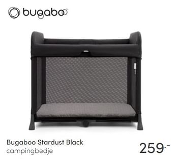 Aanbiedingen Bugaboo stardust black campingbedje - Bugaboo - Geldig van 10/04/2022 tot 16/04/2022 bij Baby & Tiener Megastore
