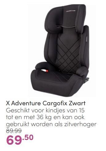 Aanbiedingen X adventure cargofix zwart - Xadventure - Geldig van 10/04/2022 tot 16/04/2022 bij Baby & Tiener Megastore
