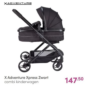 Aanbiedingen X adventure xpress zwart combi kinderwagen - Xadventure - Geldig van 10/04/2022 tot 16/04/2022 bij Baby & Tiener Megastore