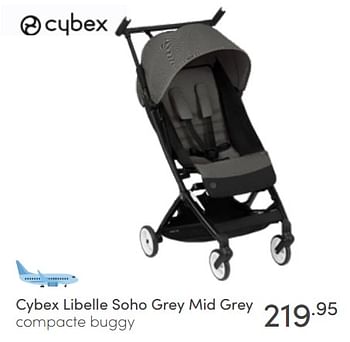 Aanbiedingen Cybex libelle soho grey mid grey compacte buggy - Cybex - Geldig van 10/04/2022 tot 16/04/2022 bij Baby & Tiener Megastore