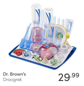 Aanbiedingen Dr. brown’s droogrek - DrBrown's - Geldig van 10/04/2022 tot 16/04/2022 bij Baby & Tiener Megastore