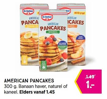 Aanbiedingen American pancakes - Dr. Oetker - Geldig van 11/04/2022 tot 24/04/2022 bij Xenos