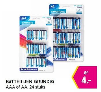 Aanbiedingen Batterijen grundig - Huismerk - Xenos - Geldig van 11/04/2022 tot 24/04/2022 bij Xenos