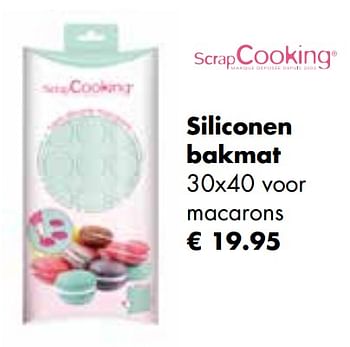 Aanbiedingen Siliconen bakmat - Scrapcooking - Geldig van 25/04/2022 tot 21/05/2022 bij Multi Bazar