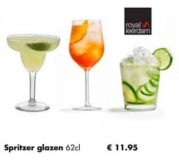 Aanbiedingen Spritzer glazen - Royal Leerdam - Geldig van 25/04/2022 tot 21/05/2022 bij Multi Bazar