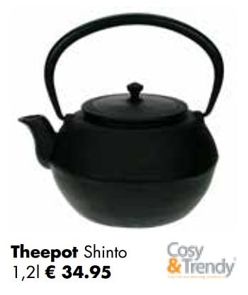 Aanbiedingen Theepot shinto - Cosy &amp; Trendy - Geldig van 25/04/2022 tot 21/05/2022 bij Multi Bazar
