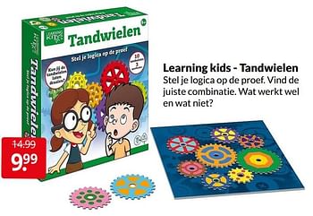 Aanbiedingen Learning kids - tandwielen - Story Factory - Geldig van 16/04/2022 tot 24/04/2022 bij Boekenvoordeel