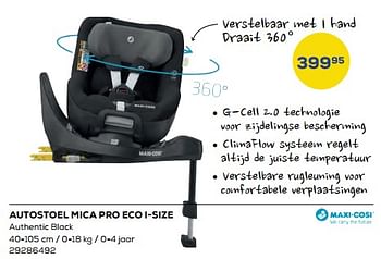 Aanbiedingen Autostoel mica pro eco i-size - Maxi-cosi - Geldig van 15/04/2022 tot 20/05/2022 bij Supra Bazar