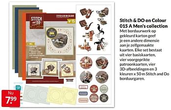 Aanbiedingen Stitch + do on colour 015 a men`s collection - Huismerk - Boekenvoordeel - Geldig van 16/04/2022 tot 24/04/2022 bij Boekenvoordeel