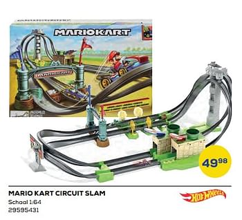 Aanbiedingen Mario kart circuit slam - Hot Wheels - Geldig van 15/04/2022 tot 20/05/2022 bij Supra Bazar