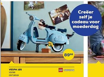 Aanbiedingen Vespa 125 10298 - Lego - Geldig van 15/04/2022 tot 20/05/2022 bij Supra Bazar