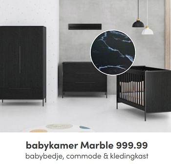 Aanbiedingen Babykamer marble - Huismerk - Baby &amp; Tiener Megastore - Geldig van 17/04/2022 tot 23/04/2022 bij Baby & Tiener Megastore