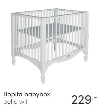 Aanbiedingen Bopita babybox belle wit - Bopita - Geldig van 17/04/2022 tot 23/04/2022 bij Baby & Tiener Megastore