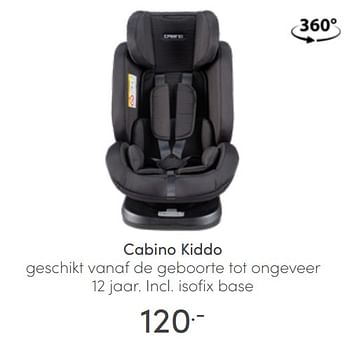 Aanbiedingen Cabino kiddo - Cabino - Geldig van 17/04/2022 tot 23/04/2022 bij Baby & Tiener Megastore