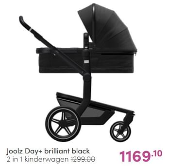 Aanbiedingen Joolz day+ brilliant black 2 in 1 kinderwagen - Joolz - Geldig van 17/04/2022 tot 23/04/2022 bij Baby & Tiener Megastore