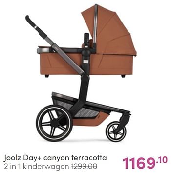 Aanbiedingen Joolz day+ canyon terracotta 2 in 1 kinderwagen - Joolz - Geldig van 17/04/2022 tot 23/04/2022 bij Baby & Tiener Megastore