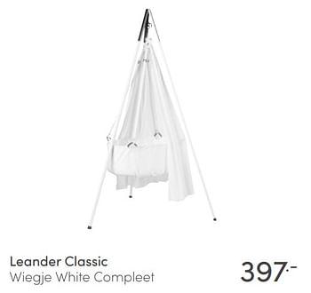 Aanbiedingen Leander classic wiegje white compleet - Leander - Geldig van 17/04/2022 tot 23/04/2022 bij Baby & Tiener Megastore