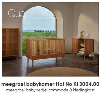 Aanbiedingen Meegroei babykamer hai no ki - Quax - Geldig van 17/04/2022 tot 23/04/2022 bij Baby & Tiener Megastore