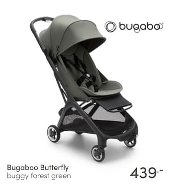 Aanbiedingen Bugaboo butterfly buggy forest green - Bugaboo - Geldig van 17/04/2022 tot 23/04/2022 bij Baby & Tiener Megastore