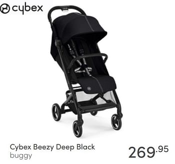 Aanbiedingen Cybex beezy deep black buggy - Cybex - Geldig van 17/04/2022 tot 23/04/2022 bij Baby & Tiener Megastore