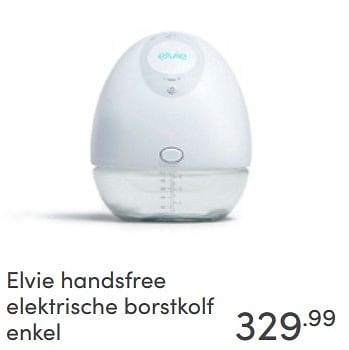 Aanbiedingen Elvie handsfree elektrische borstkolf enkel - Elvie - Geldig van 17/04/2022 tot 23/04/2022 bij Baby & Tiener Megastore