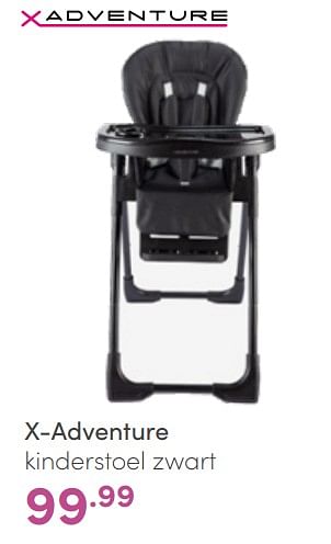 Aanbiedingen X-adventure kinderstoel zwart - Xadventure - Geldig van 17/04/2022 tot 23/04/2022 bij Baby & Tiener Megastore