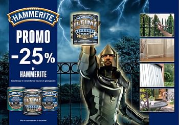 Aanbiedingen Promo -25 % op hammerite - Hammerite - Geldig van 15/04/2022 tot 20/05/2022 bij Supra Bazar