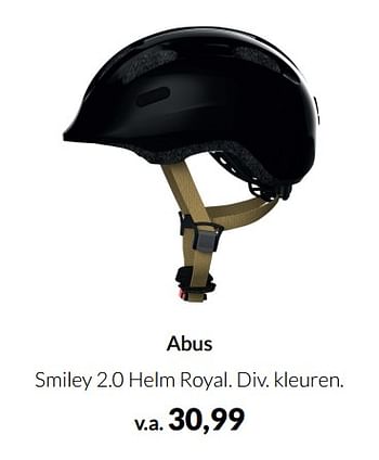Aanbiedingen Abus smiley 2.0 helm royal - Abus - Geldig van 12/04/2022 tot 16/05/2022 bij Babypark