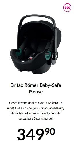 Aanbiedingen Britax römer baby-safe isense - Britax - Geldig van 12/04/2022 tot 16/05/2022 bij Babypark