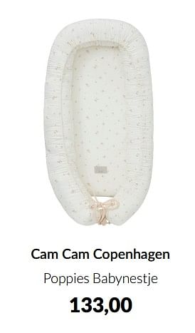 Aanbiedingen Cam cam copenhagen poppies babynestje - Cam Cam  - Geldig van 12/04/2022 tot 16/05/2022 bij Babypark