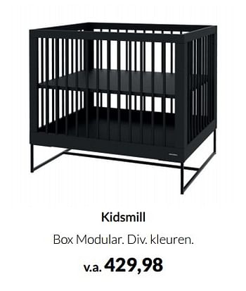 Aanbiedingen Kidsmill box modular - Kidsmill - Geldig van 12/04/2022 tot 16/05/2022 bij Babypark