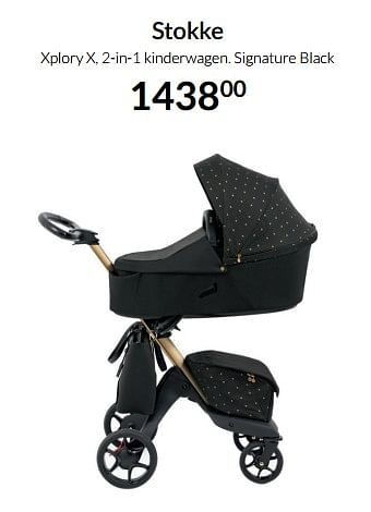 Aanbiedingen Stokke xplory x, 2-in-1 kinderwagen signature black - Stokke - Geldig van 12/04/2022 tot 16/05/2022 bij Babypark