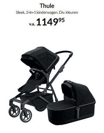 Aanbiedingen Thule sleek, 2-in-1 kinderwagen - Thule - Geldig van 12/04/2022 tot 16/05/2022 bij Babypark