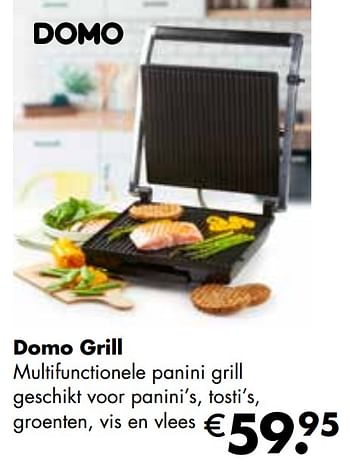 Aanbiedingen Domo grill - Domo elektro - Geldig van 25/04/2022 tot 21/05/2022 bij Multi Bazar